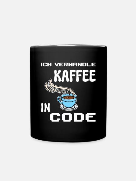 Developer Computerfreak Statement Coden Skripting - Tasse einfarbig - Schwarz