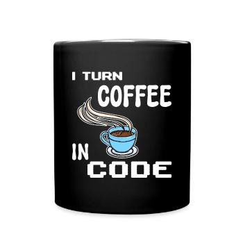 Developer Computerfreak Statement Programmierer - Tasse einfarbig - Schwarz - Vorne