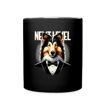 Collie Tuxedo Suit Chic Dog Gift - Full Colour Mug - black - Front