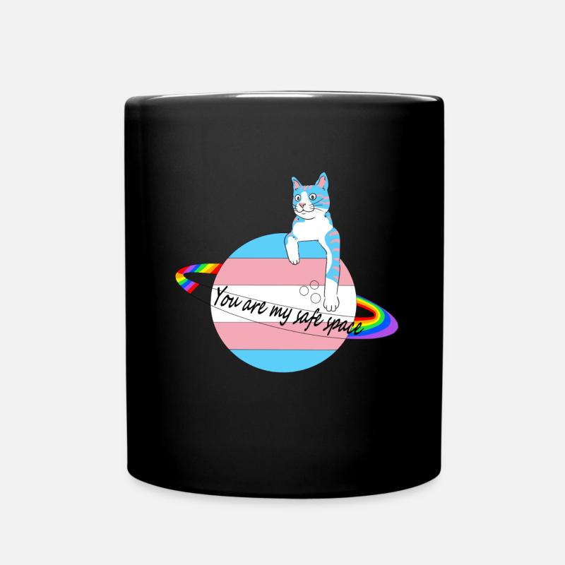 Espace sûr Chat - Mug uni - noir