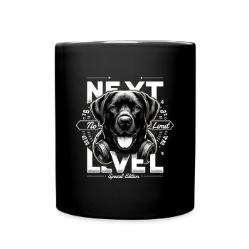 Black Labrador Gangster Next Level Dog Success - Mug uni - noir - Devant