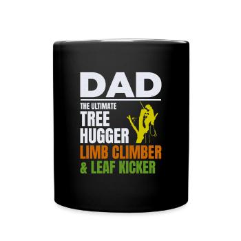 Baumpfleger Vater Baumchirurg Kletterer Klettertrimmer - Tasse einfarbig - Schwarz - Vorne