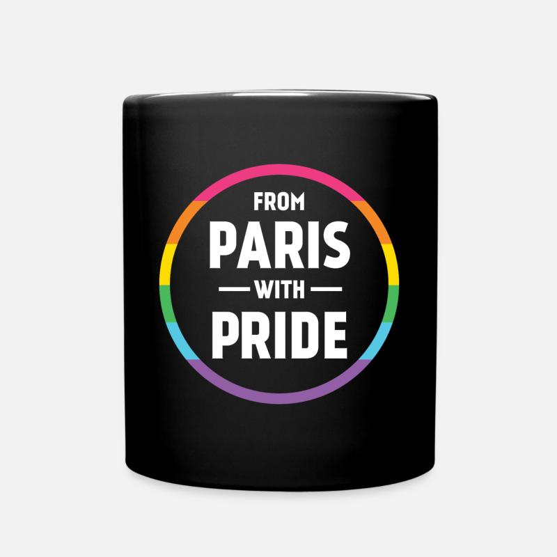 LGBTQ Pride Month - Mit Pride aus Paris - Tasse einfarbig - Schwarz