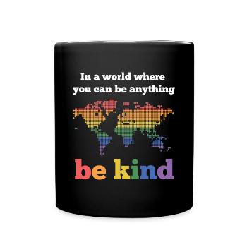 LGBTQ Pride Month - Be Kind - Full Colour Mug - black - Front