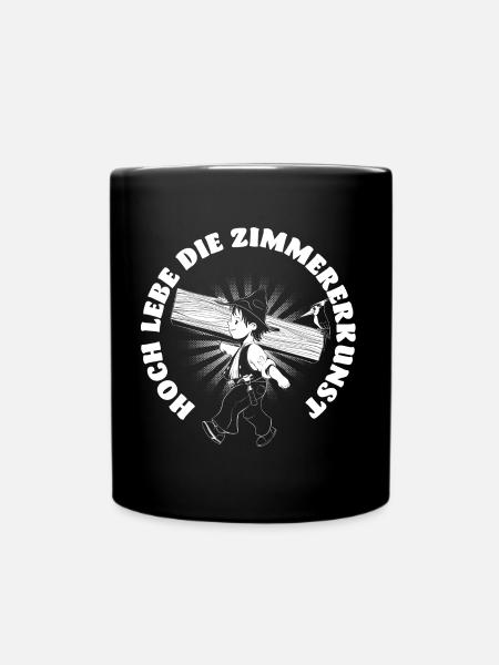 Zimmermann - Tasse einfarbig - Schwarz