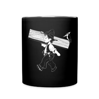 Zimmermann - Tasse einfarbig - Schwarz - Vorne