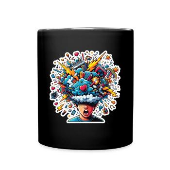 Teen Explode - pure emotional chaos - Full Colour Mug - black - Front