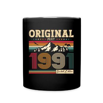 Original Mai 1991 Millésime 1991 Anniversaire 1991 - Mug uni - noir - Devant