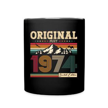 Original Mai 1974 Millésime 1974 Anniversaire 1974 - Mug uni - noir - Devant