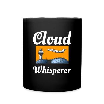 Air Traffic Controller ATC Aviation Humor Airplane - Full Colour Mug - black - Front
