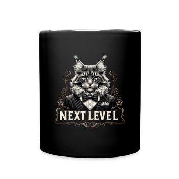 Maine Coon Cat Next Level Costume Cadeau de réussite - Mug uni - noir - Devant