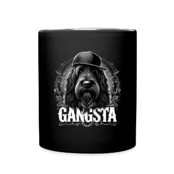 Cadeau Schapendoes Gangsta Gangster Cool Dog - Mug uni - noir - Devant