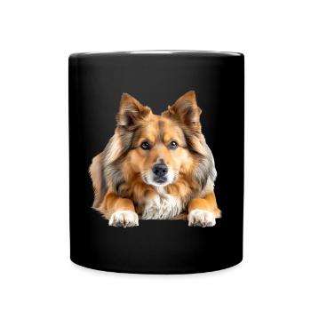Icelandic Sheepdog - Full Colour Mug - black - Front