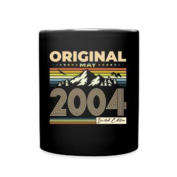 Original 2004 Jahrgang 2004 20. Geburtstag 2004 - Tasse einfarbig - Schwarz - Vorne