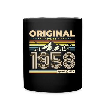 Original Mai 1958 Millésime 1958 Anniversaire 1958 - Mug uni - noir - Devant