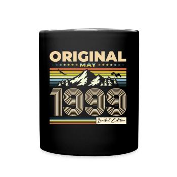 Original 1999 Jahrgang 1999 25. Geburtstag 1999 - Tasse einfarbig - Schwarz - Vorne