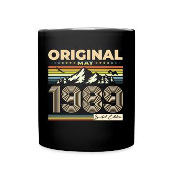 Original 1989 Jahrgang 1989 35. Geburtstag 1989 - Tasse einfarbig - Schwarz - Vorne