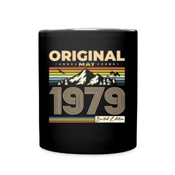 Original 1979 Jahrgang 1979 45. Geburtstag 1979 - Tasse einfarbig - Schwarz - Vorne