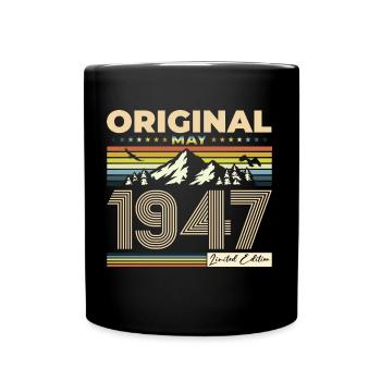 Original Mai 1947 Vintage 1947 Anniversaire 1947 - Mug uni - noir - Devant