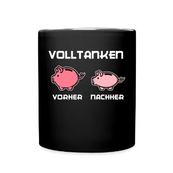 Déclaration de ravitaillement Pompe à essence diesel - Mug uni - noir - Devant