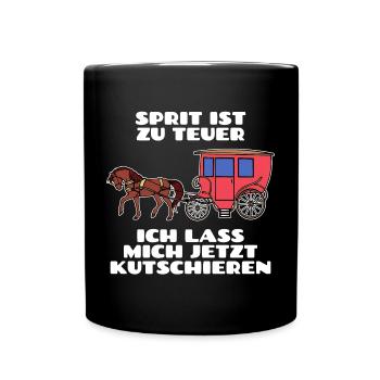 Gasoline Diesel Statement Refueling Energy Storage - Full Colour Mug - black - Front