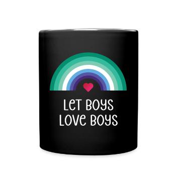Mois de la fierté LGBT - Let Boys Love Boys - Mug uni - noir - Devant