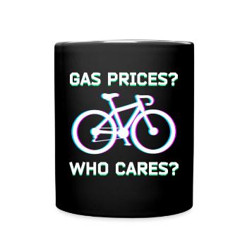 Bicycle Statement Energy Storage Refueling Gasoline - Full Colour Mug - black - Front