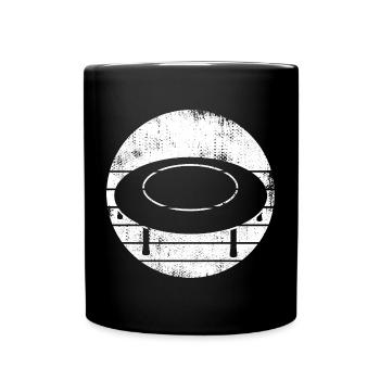 Trampoline Sketch - Full Colour Mug - black - Front
