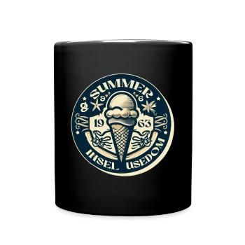 Chemise d’été de l’île Usedom Vintage Cream - Mug uni - noir - Devant