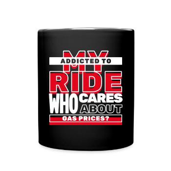 Gas Station Gasoline Statement Energy Power Drive - Full Colour Mug - black - Front