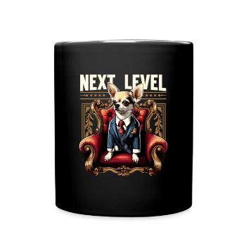 Chihuahua Next Level King Chair Dog Gift - Full Colour Mug - black - Front