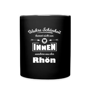 Die schönen Rhönländer - Tasse einfarbig - Schwarz - Vorne