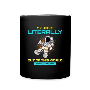 Aerospace Engineer Astronaut Rocket Scientist - Full Colour Mug - black - Front