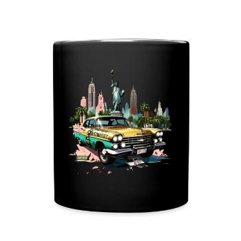 New York City Summer Style - Full Colour Mug - black - Front