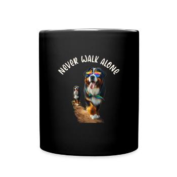 Berner Sennenhund - Tasse einfarbig - Schwarz - Vorne