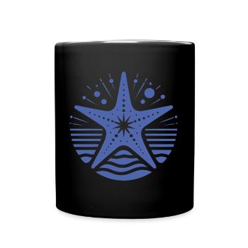 variation 28901Starfish Sea Animal Saltwater Aqua - Full Colour Mug - black - Front