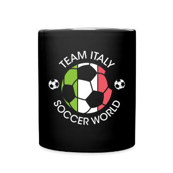 Logo du tournoi du championnat d’Italie de football - Mug uni - noir - Devant