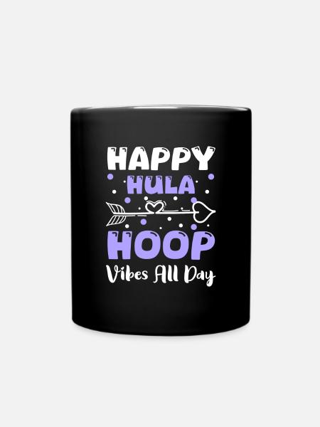 Hulahoop Abnehmen Spaß - Tasse einfarbig - Schwarz