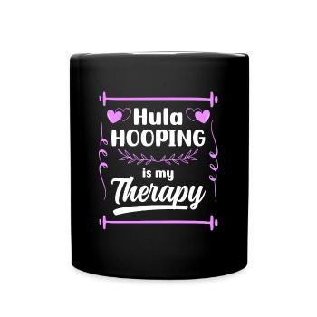 Hullern Reifen Training Hobby - Tasse einfarbig - Schwarz - Vorne