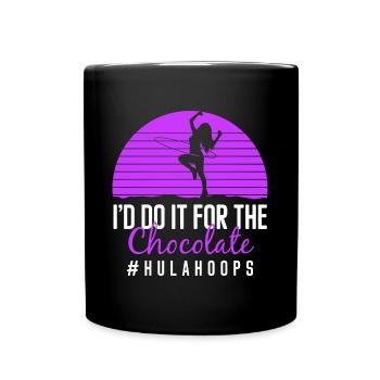 Hulahoop Sport Workout Motivation - Tasse einfarbig - Schwarz - Vorne