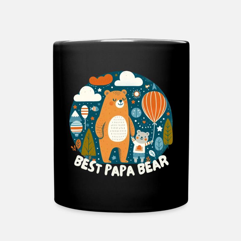 Fête des pères. Meilleur Papa Bear - Mug uni - noir