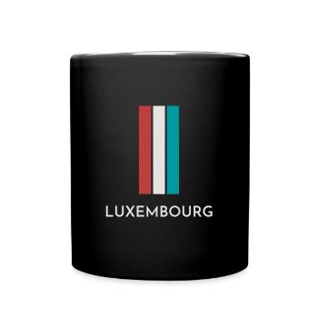 Drapeau du Luxembourg, fierté luxembourgeoise - Mug uni - noir - Devant