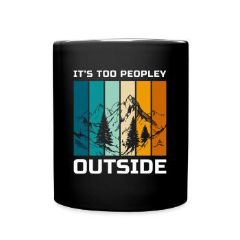 Des gens timides et solitaires - Mug uni - noir - Devant