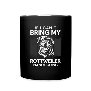 Rottweiler Dog Breed Rottie Four-legged Friend - Full Colour Mug - black - Front