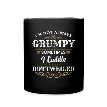 Kampfhund Hund Hundeschule Welpe - Tasse einfarbig - Schwarz - Vorne