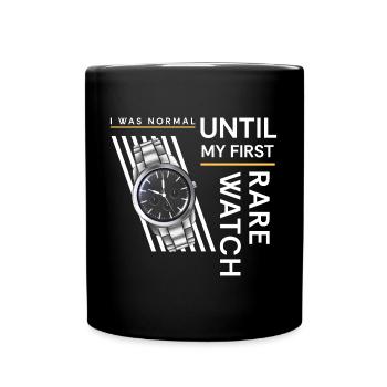 Uhrenliebhaber Zeit Luxusuhr Schweizer - Tasse einfarbig - Schwarz - Vorne