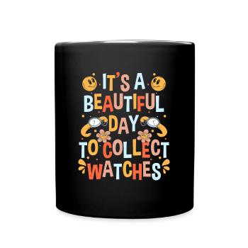 Montre Collection de montres de collection - Mug uni - noir - Devant