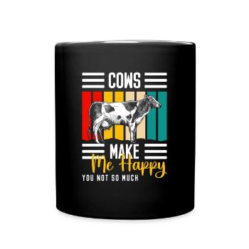Éleveur de vaches - Mug uni - noir - Devant