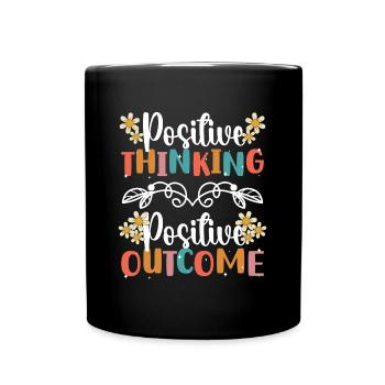 Wellness Body Yoga - Full Colour Mug - black - Front