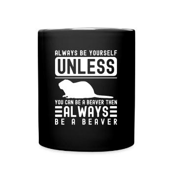 Rodent Dam Animal Welfare Tree - Full Colour Mug - black - Front